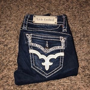 Dark wash Rock Revival Skinny Jeans